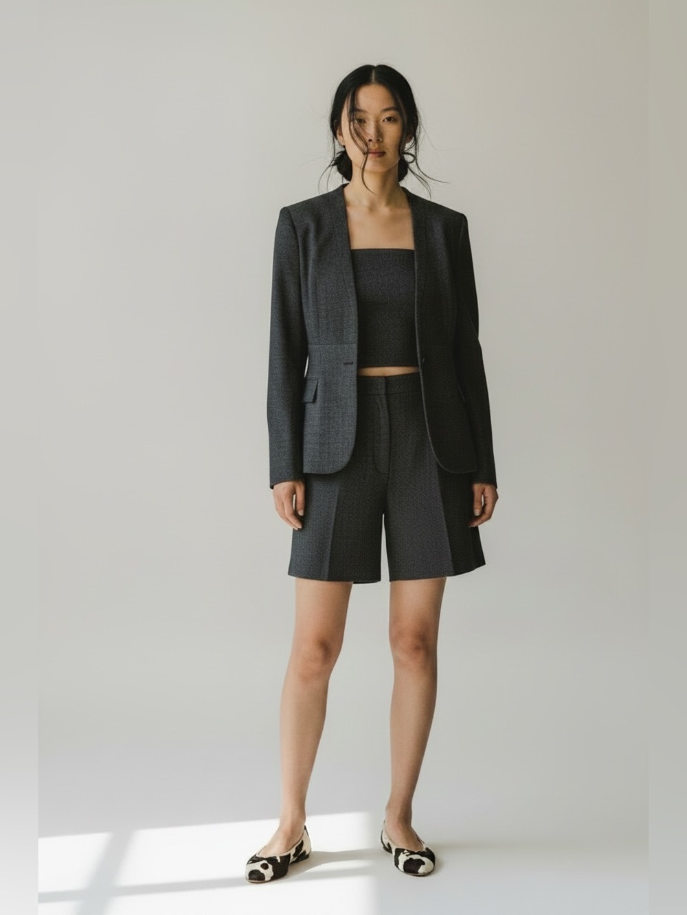NWT Antonio Marras virgin wool blazer grey large 10 quiet luxury old money corp